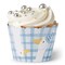 Big Dot of Happiness One Silly Goose Blue Cupcake Wrappers, Adjustable Fit, Boy 1st Birthday Favor Decorations, Goose-Themed Dessert Wraps - Set of 12